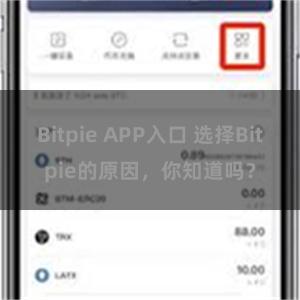 Bitpie APP入口 选择Bitpie的原因，你知道吗？