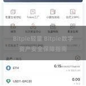 Bitpie轻量 Bitpie数字资产安全保障指南