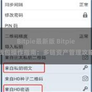 Bitpie最新版 Bitpie钱包操作指南：多链资产管理攻略