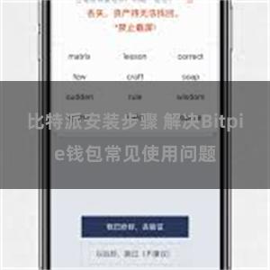 比特派安装步骤 解决Bitpie钱包常见使用问题