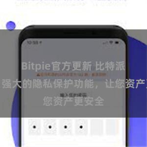 Bitpie官方更新 比特派钱包：强大的隐私保护功能，让您资产更安全