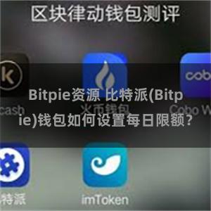 Bitpie资源 比特派(Bitpie)钱包如何设置每日限额？