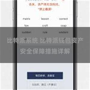 比特派系统 比特派钱包资产安全保障措施详解